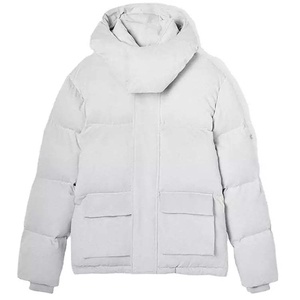 Blouson matelassé coupe-vent à capuche pour homme, léger, résistant à l'eau, tissé, avec fermeture éclair, thermique, pour l'hiver et les voyages - Product Image 5