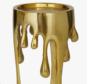 Support de bougie rond en aluminium fait main moderne, décoration minimaliste pour la maison, pour Pâques, Noël et Halloween - Product Image 3