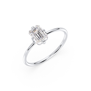 Bague solitaire REYES en moissanite certifiée GRA de 0,98 carat, en argent sterling 925, bijoux fins à prix de gros - Product Image 1