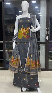 Green Butterfly Print dress fabric Sleeveless Maxi Dress for <b>Women</b> Party Wear Elegant Traditional Indian Outfit - Product Image 6