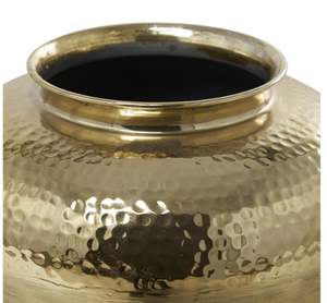 Stylish Aluminum Metal Handmade Brushed Decorative Vase with Hammered <b>Top</b> and Custom Colors for Home Decor <b>Wedding</b> Display - Product Image 5