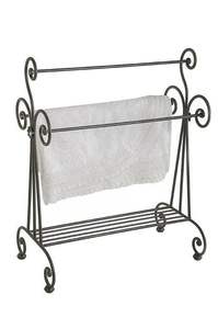 Calentador de Toallas Doble de Acero Inoxidable Moderno con Estante Organizador y 3 Barras para Decoración de Cocina y Hogar - Product Image 6