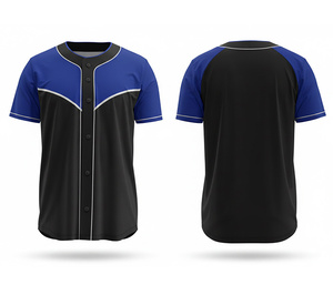 เสื้อเบสบอลกีฬาแบบกำหนดเอง บริการ OEM ODM เสื้อซับลิเมชั่นพร้อมโลโก้และหมายเลขตามสั่ง |   ฐานผ้าโพลีเอสเตอร์ที่ระบายอากาศได้ดี - Product Image 2