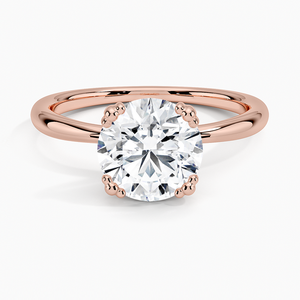 Freesia Triple-Prong <b>Solitaire</b> Moissanite Engagement <b>Ring</b> 14K Gold Plated GRA Certified-Wedding & Anniversary Jewelry - Product Image 3