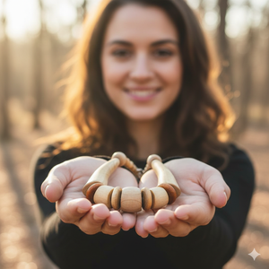 Collier statement fait main pour femme en os et corne, avec perles en corne blanchie et finition brûlée, fermeture sécurisée à mousqueton, idéal pour les soirées - Product Image 3