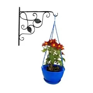 Colorful Metal Hanging Flower Pots Set of 5 With Polka Dot Design For Indoor Outdoor Use Modern Planters Pots - Product Image 3