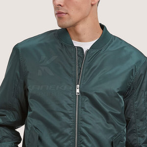 Bomber Jacket 2026 New Wholesale Custom Made Stand Collar Winter Front Logo Customized Color & Size for <b>Men</b> - Product Image 2