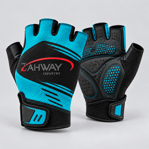 Best Cycling Gloves <b>Half</b> Finger Design Breathable Mesh Fabric Padded Palm Anti <b>Slip</b> Grip Comfortable Fit For Road Cycling - Product Image 5
