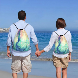 Sac à dos à cordon personnalisé avec logo, imperméable, sac de sport, grande capacité, sac à dos à cordon de sport en polyester de qualité supérieure - Product Image 6