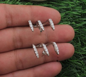 Luxury 925 <b>Sterling</b> <b>Silver</b> <b>Drop</b> <b>Earrings</b> with Brilliant Cubic Zirconia for Women Wedding Fashion Jewelry - Product Image 3
