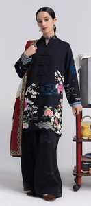 Ssumaira Present 3 Pc Stitched Linen Winter Collection COCO PRINTS - Salwar Kameez Dupatta Anarkali - Traditional Muslim <b>Dress</b> - Product Image 5