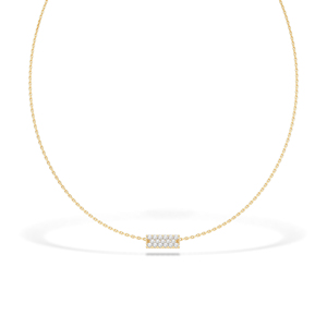 Elegante Collar de Diamantes de Corte Redondo con Cadena, Collar de Diamantes Naturales con Certificado IGI para Mujer, de la India - Product Image 4