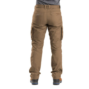 DAIZEN STAR INTERNATIONAL Men's Brown Cargo Pants High Waist Multiple Pockets Workwear Style Canvas Polyester Breathable - Product Image 3