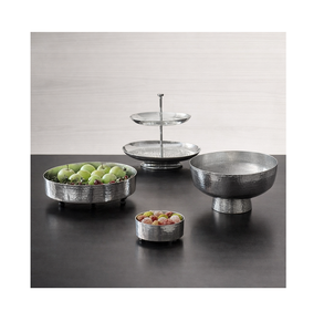 Bol de service en acier inoxydable martelé pour la maison, l'hôtel et le restaurant, bol à fruits, vaisselle de qualité supérieure, bol alimentaire - Product Image 1