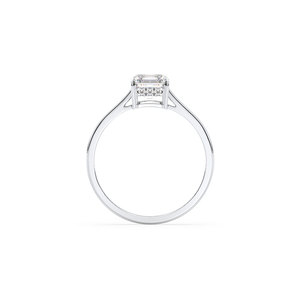 REYES Minimalist CVD HPHT Lab Grown Diamond Everyday Wear Fine Jewelry 14K White Gold Engagement Wedding Gift Rings For Women - Product Image 5