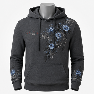 Top Selling Men's Embroidery <b>Hoodie</b> With <b>Soft</b> Fabric Comfortable Fit Durable Stitching And Stylish Design For Casual Daily Wear - Product Image 1