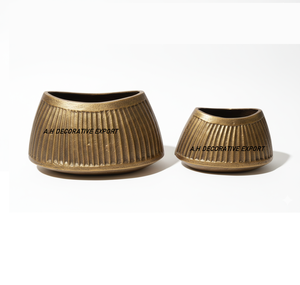 Maceta de Aluminio con Acabado Cromado, Ecológica, Duradera, Estilo Americano Moderno, Macetas de Interior para Decoración Rústica de Lujo para el Hogar - Product Image 4