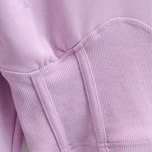 เสื้อฮู้ดครอปท็อปผู้หญิงแบบย้อมสีเอซิด รุ่นใหม่ประจำปี 2026 ผ้าฝ้าย 100% แห้งเร็ว ทรงหลวม ออกแบบเองได้ ผลิตโดย Numica Sports - Product Image 6