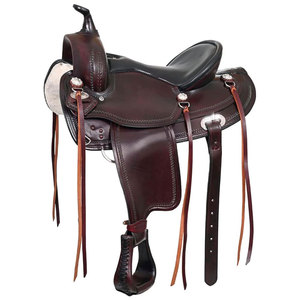 TWILL SPORTS Selle de course en cuir personnalisée avec logo, selle anglaise respirante et légère - Product Image 1