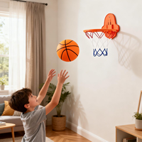 Ballons de sport d'intérieur pour enfants, taille 7, avec rainures et rayures pour une meilleure prise en main, entraînement au dribble, rebond doux, noyau en mousse PU, basket-ball silencieux