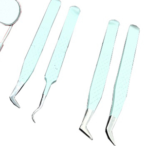 Custom Logo Single-Sided Stainless Steel Heart-Shaped Eyelash Extensions <b>Makeup</b> <b>Mirror</b> Personalized Custom Color/Size Blue - Product Image 3
