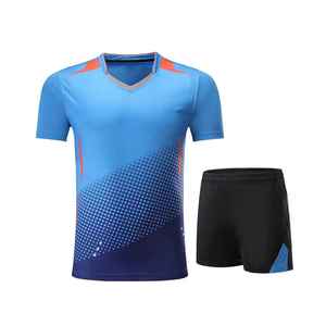 Tissu respirant haute performance 100 % polyester pour maillot de tennis professionnel homme, vêtements de sport, uniforme de tennis - Product Image 6