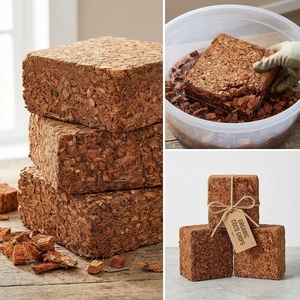 Coconut Husk Chips Block Obtained From Coconut Husk <b>Used</b> for Plant Growth - 5Kgs - Korea Specification - Product Image 2
