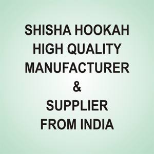 Shisha de Vidrio Esmerilado de Lujo Hecha a Mano en India, Envuelta en Seda, Ecológica, de Diseño, con una Sola Manguera, Precio al por Mayor - Product Image 1