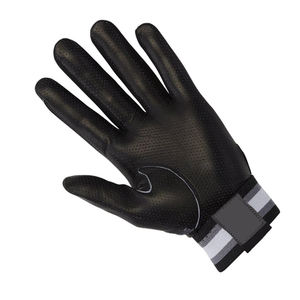 ถุงมือเบสบอลสีดำพร้อมที่จับปรับได้ บุนวมฝ่ามือนุ่ม ถุงมือซอฟต์บอลแบบเต็มนิ้ว สำหรับฝึกซ้อมในสโมสร - Product Image 5