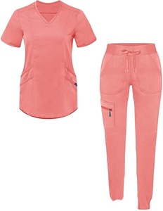 Customized Comfortable Price Nursing Design Own Stylish Stretchy Wholesale Vendors Doctors Nurses <b>Scrubs</b> Uniforms - Product Image 2