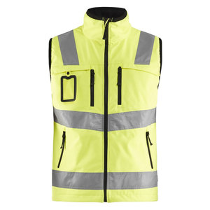 Chaleco de Trabajo de Alta Visibilidad, Transpirable y de Secado Rápido para Hombre, Sin Mangas, con Franjas Reflectantes y Múltiples Bolsillos - Product Image 1