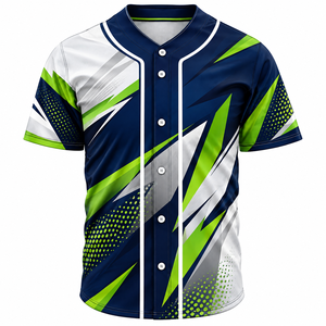 Camiseta de Béisbol Sublimada Personalizada para Hombre, Manga Corta, Impresión, Absorbe la Humedad, Corte Regular, Ropa para Todas las Temporadas - Product Image 4