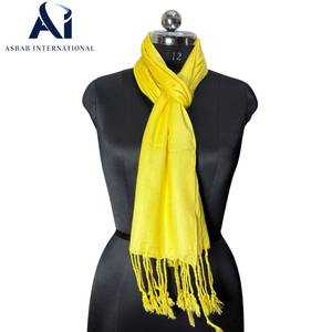 Wholesale Bulk Quantity Solid Plain Viscose Pashmina Scarf Luxury Soft Touch Winter Warm Tassel <b>Shawl</b> <b>Wrap</b> Womens Hijab - Product Image 4