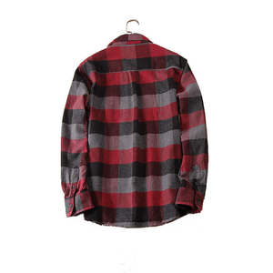 Camisas de Franela a Cuadros para Hombre, Estilo Nuevo, 100% Algodón, Transpirables, de Manga Larga, con Logotipo Personalizado - Product Image 2