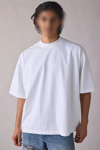 เสื้อยืดเปล่าผ้าฝ้ายออร์แกนิคพรีเมียมหนา 240 GSM สำหรับการผลิตจำนวนมากและแบรนด์เสื้อผ้าสั่งทำฉลากส่วนตัว - Product Image 6