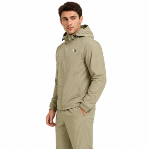 <b>casual</b> windbreaker <b>jacket</b> designed with <b>lightweight</b> material comfortable fitting and versatile styling for outdoor adventures - Product Image 2