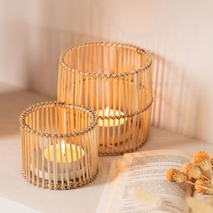 Lowest price decorative wooden <b>lanterns</b> sustainable rattan <b>lantern</b> candle holders for sale - Product Image 6