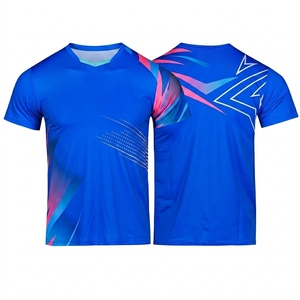 เสื้อยิมออกกำลังกายสำหรับผู้ใหญ่แบบสั่งทำ เสื้อวิ่งและชุดฟิตเนส เสื้อแบดมินตันแบบสั่งทำ ชุดกีฬาคริกเก็ตคอวี - Product Image 2