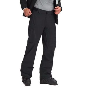Pantalon cargo bleu clair pour homme, coupe large, taille haute, coupe-vent, style workwear, plusieurs poches, fermeture boutonnée, pour l'hiver - Product Image 3