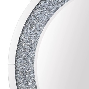 Crushed Diamond Crystal Wall <b>Mirror</b> Golden Framed Handmade Contemporary Decorative <b>Mirror</b> Living Room Bedroom Home Art REHMAN - Product Image 3