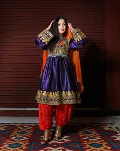 Elegant Handmade Ethnic Women's Maxi <b>Dress</b> Vintage Style Premium Fabric Wholesale Afghani Casual <b>Dresses</b> - Product Image 3