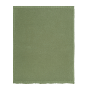 Knitted Olive Green <b>Throw</b> Baby <b>Blanket</b> Solid Color Rectangle Folded 100% Cotton Eco-Friendly Cute Customizable Classic Spring - Product Image 2