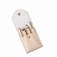 Kit de manucure professionnel de haute qualité MANAN INSTRUMENTS 4-en-1 en acier inoxydable, durable, avec étui en cuir, coupe-ongles portables