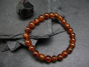 Natural Hessonite <b>Garnet</b> Round Bead <b>Bracelet</b> Genuine Gemstone Handmade Jewelry Wholesale Gift For Women - Product Image 6