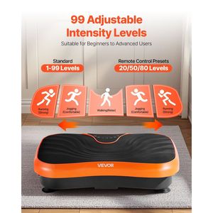 Plataforma Vibratoria de Cuerpo Completo, Máquina de Ejercicio para el Hogar, Equipo de Fitness para Drenaje Linfático y Pérdida de Peso - Product Image 3
