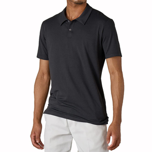 Chemise polo au design unique, broderie personnalisée, logo, respirante, séchage rapide, écologique, fermeture éclair quart de tour, pour homme - Product Image 4