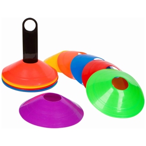 Conos de Agilidad ZAHRI SPORTS - Marcadores de Entrenamiento Flexibles de Plástico Resistente para Fútbol, Baloncesto y Voleibol - Product Image 6