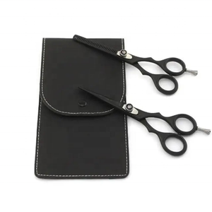 Tijeras de peluquero de material J2 de Color negro profesional de servicio OEM, juego de tijeras de corte de pelo y peluquería para salón de peluquería - Product Image 3