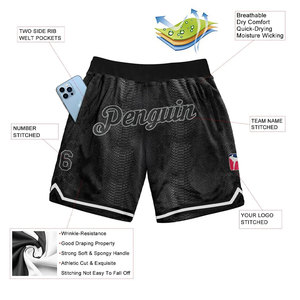 Pantalones Cortos de Baloncesto Duraderos para Entrenamiento y Práctica, Estilo Clásico Informal, Ligeros - Product Image 2