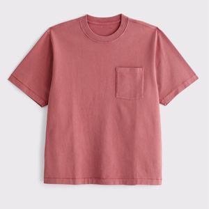 Men Washed Pocket T Shirt Cotton Vintage Loose Fit Crew Neck Short Sleeve Casual Streetwear Tee Custom OEM ODM Wholesale - Product Image 6